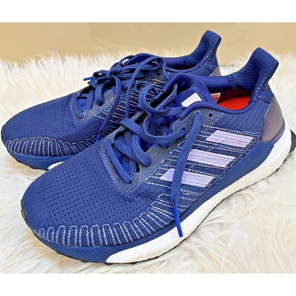 ADIDAS SOLAR BOOST 19 BLUE RUNNING SHOES SNEAKERS WOMENS 7 - Picture 2 of 8